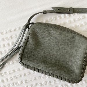 All Saints 🤍 Braided, Sage Green Crossbody Bag